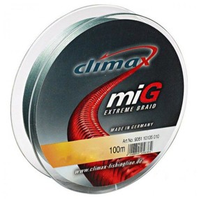 CLIMAX - Pletená šňůra Mig Extreme Braid Zelená 135m / 0,10 mm / 6,8 kg  